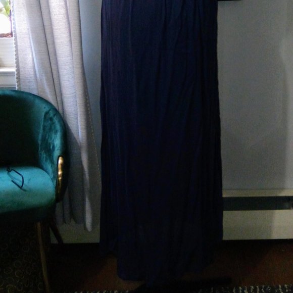 Papaya Two-Toned Textured Maxi Dress Sz L - Picture 12 of 16